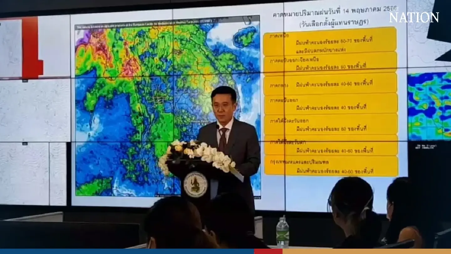 Thailand will not be caught between 2 cyclones on election day, says minister