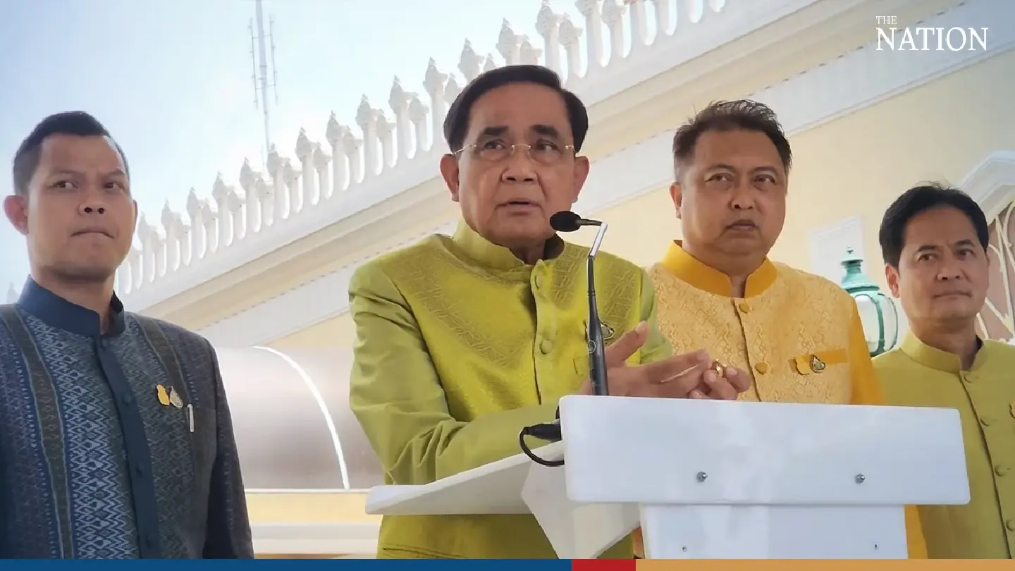 Prayut stays silent on possibility of minority government Prayut stays silent on possibility of minority government