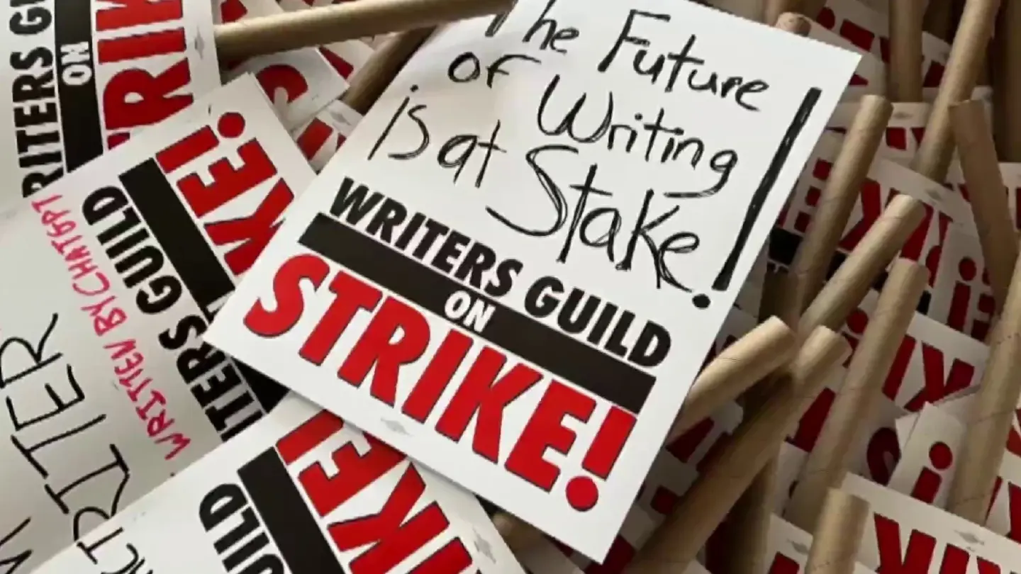 Hollywood talent tweet support as writers strike looms
