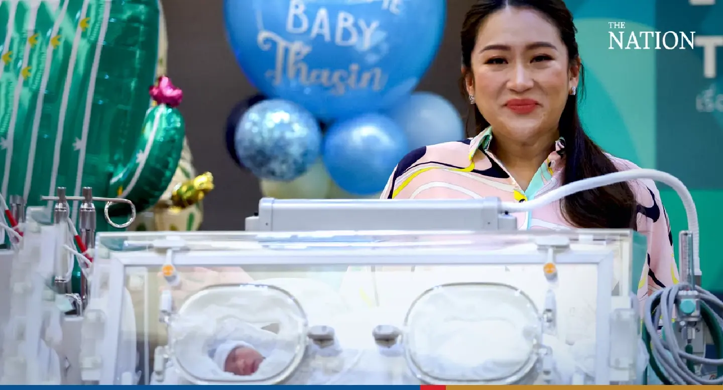 Thai media get first sight of Paetongtarn’s newborn, baby Prutthasin Thai media get first sight of Paetongtarn’s newborn, baby Prutthasin