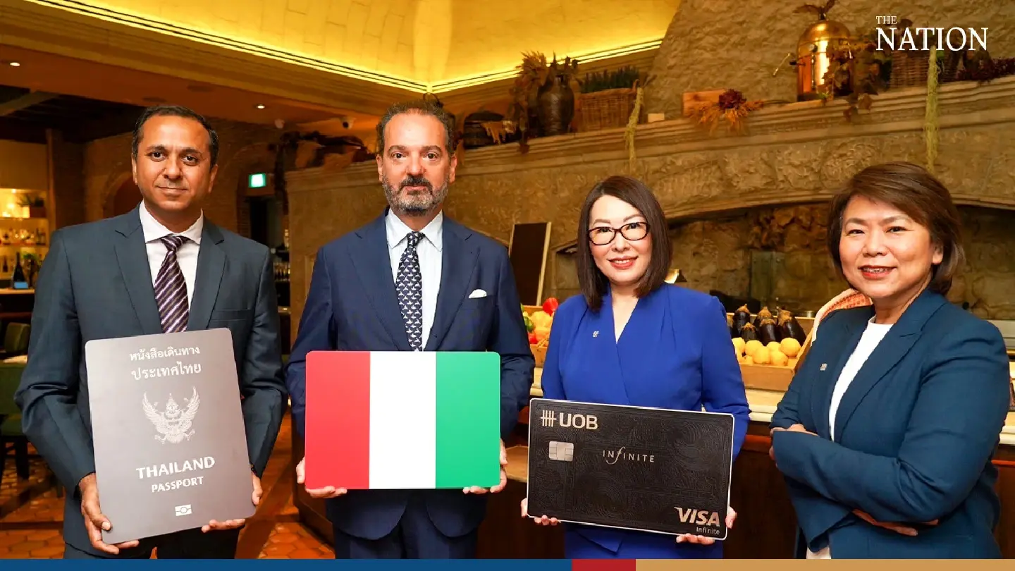 UOB Thailand offers exclusive Italy visa application service for UOB Infinite cardholders and Citi premium segment cardholders