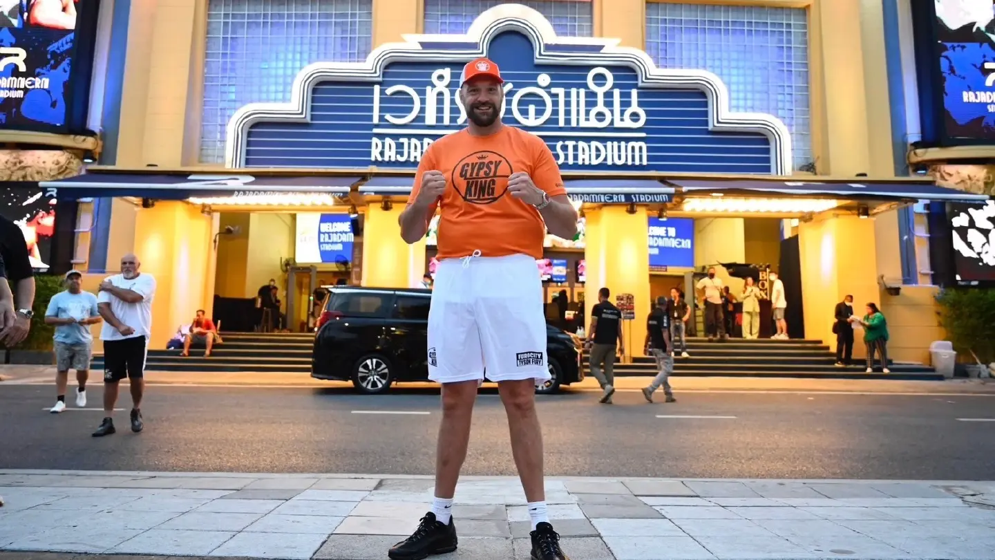 Tyson Fury visits Rajadamnern Stadium the birthplace of Muay Thai