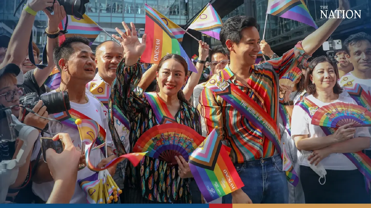 Pita, Paetongtarn lead Thailand into ‘rainbow era’ at Bangkok Pride Pita, Paetongtarn lead Thailand into ‘rainbow era’ at Bangkok Pride