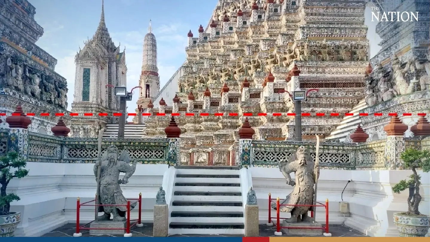 Bangkok’s own leaning tower no threat to Temple of Dawn, say officials Bangkok’s own leaning tower no threat to Temple of Dawn, say officials