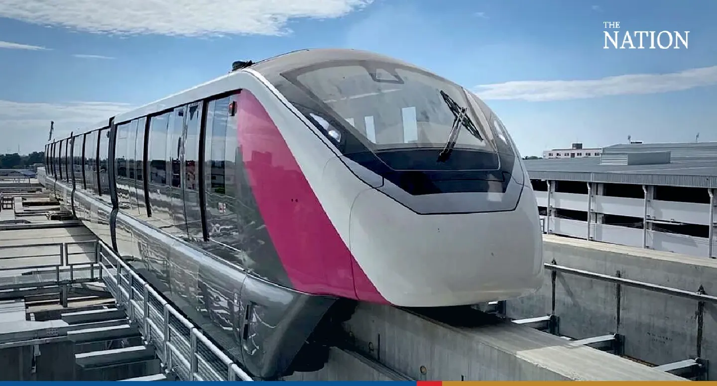 Work on MRT Pink Line nearly 97% complete, expected to open in November Work on MRT Pink Line nearly 97% complete, expected to open in November