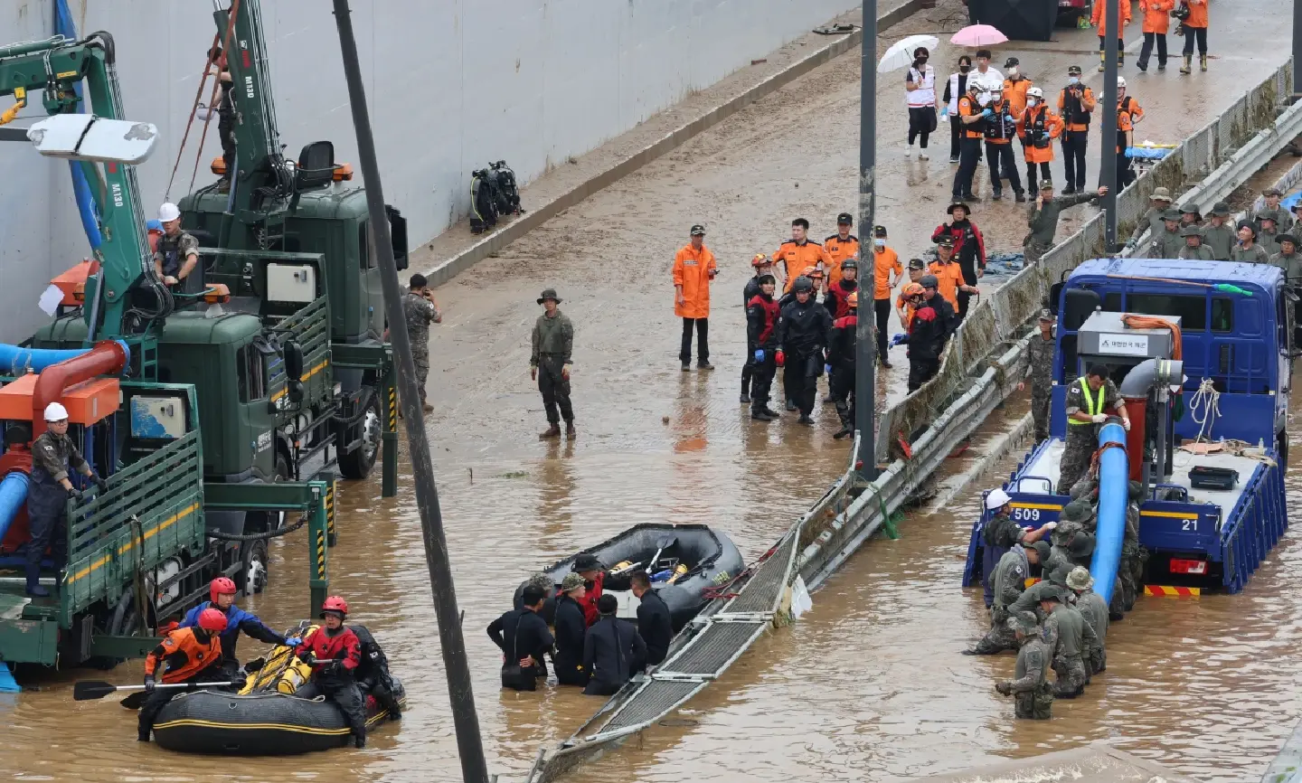 Monsoon rain in South Korea leaves at least 36 dead, 10 missing