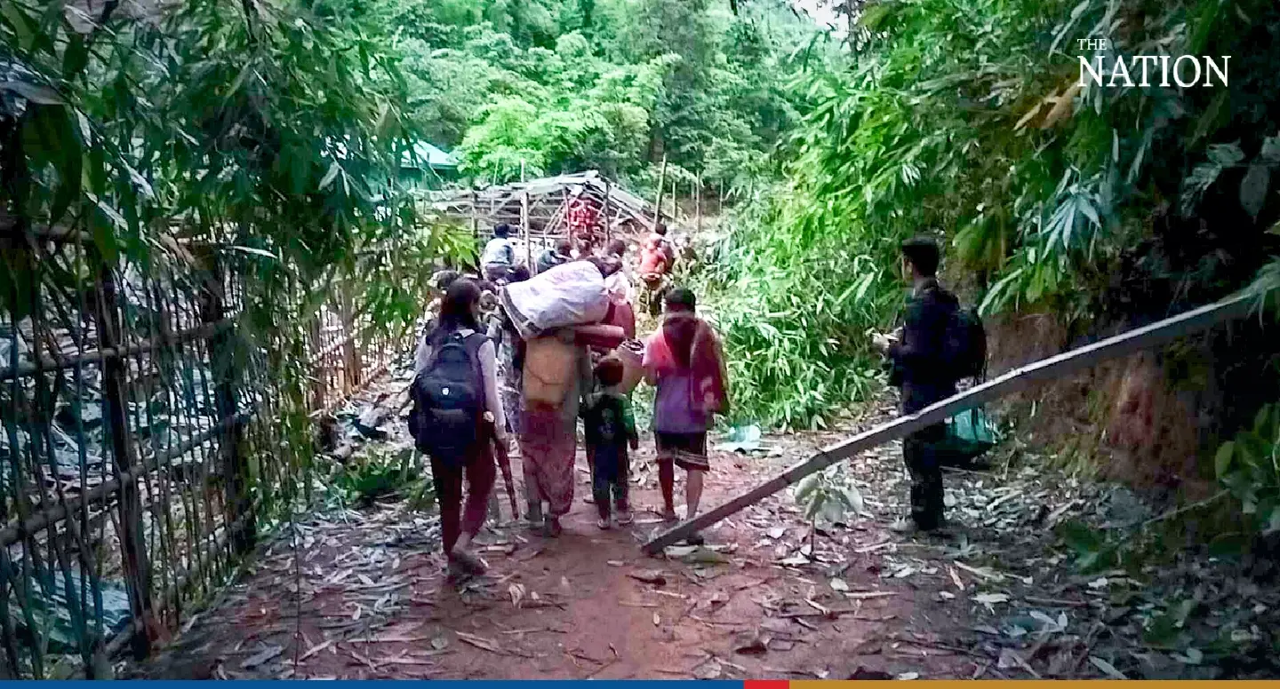 About 5,000 evacuees flee to Mae Hong Son after airstrike
