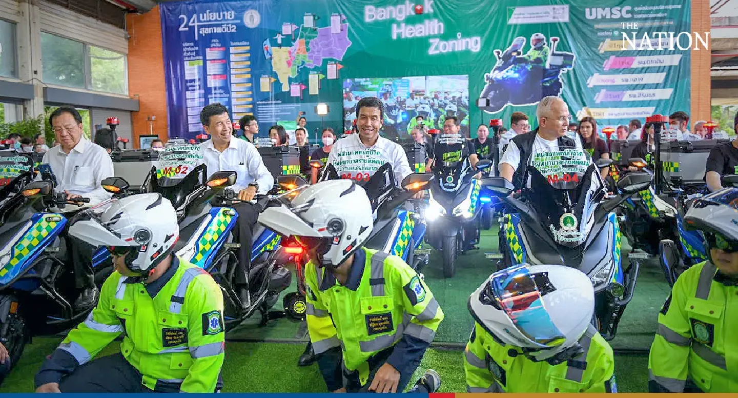 Two-wheeled angels: Bangkok launches first fleet of motorbike-ambulances Two-wheeled angels: Bangkok launches first fleet of motorbike-ambulances