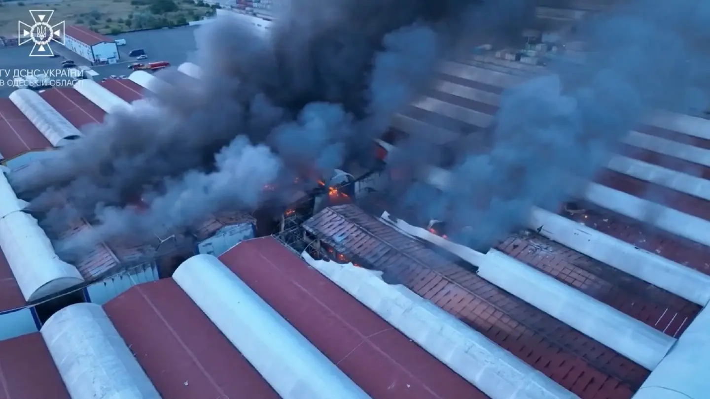 Ukraine says Russia struck grain terminals, port, warehouse in Odesa