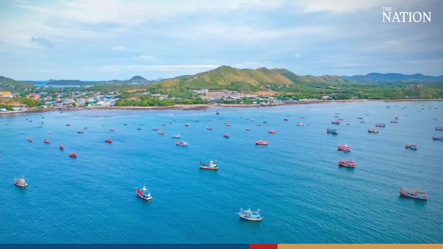 Chonburi trawlers take refuge as tropical storm Talim blows in