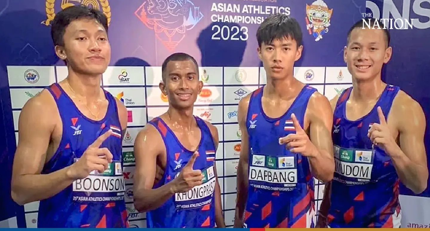 Thailand’s relay team wins gold with a sprint to the line Thailand’s relay team wins gold with a sprint to the line