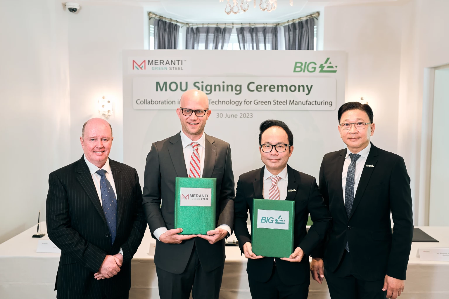 BIG and Meranti Steel enter into strategic cooperation in sustainable climate technology for a new green steel plant in Thailand