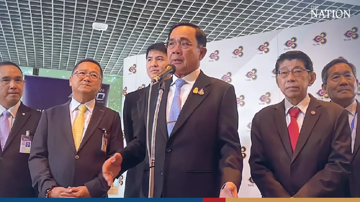 Prayut praises THAI as it begins to spread its clipped wings Prayut praises THAI as it begins to spread its clipped wings