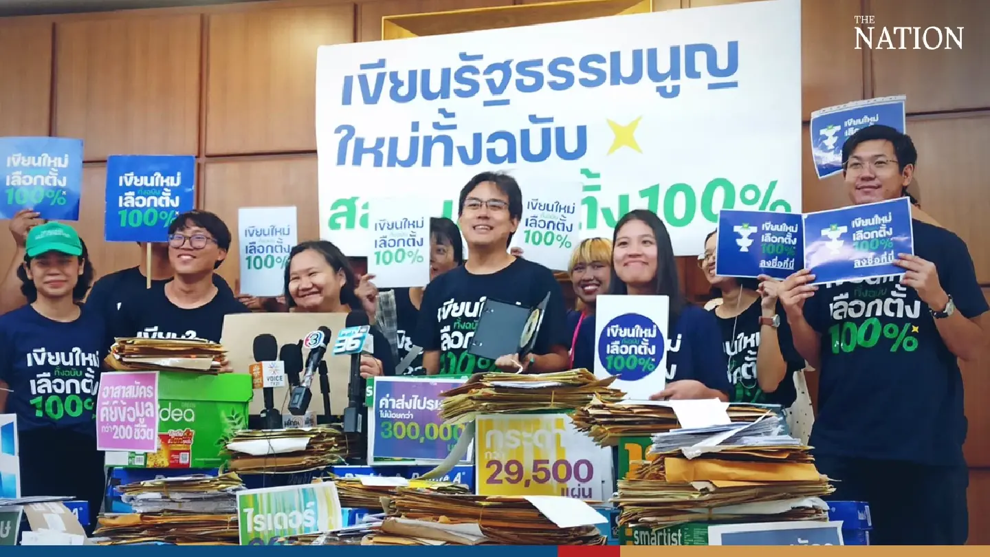 Activists submit petition with over 212,000 signatures, seek democratic constitution