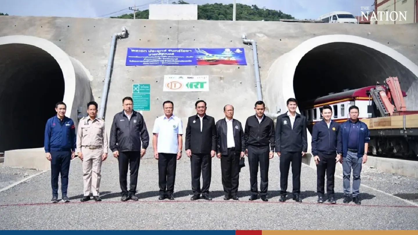 PM Prayut checks out Thailand's longest rail tunnel on new Northeast route