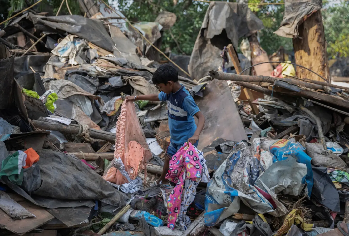 Slum dwellers rendered homeless as Delhi cleans up to host G20