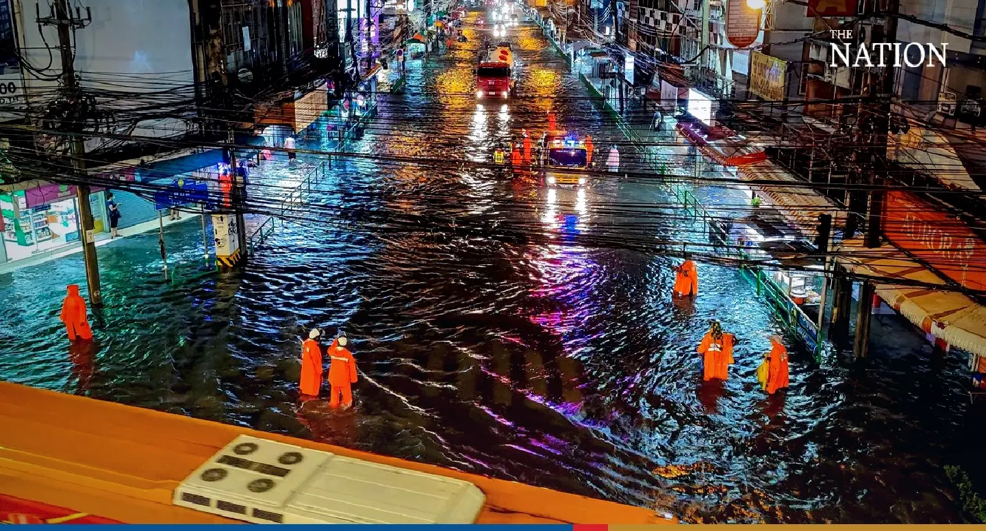 Flood misery for much of the Bangkok metropolitan area