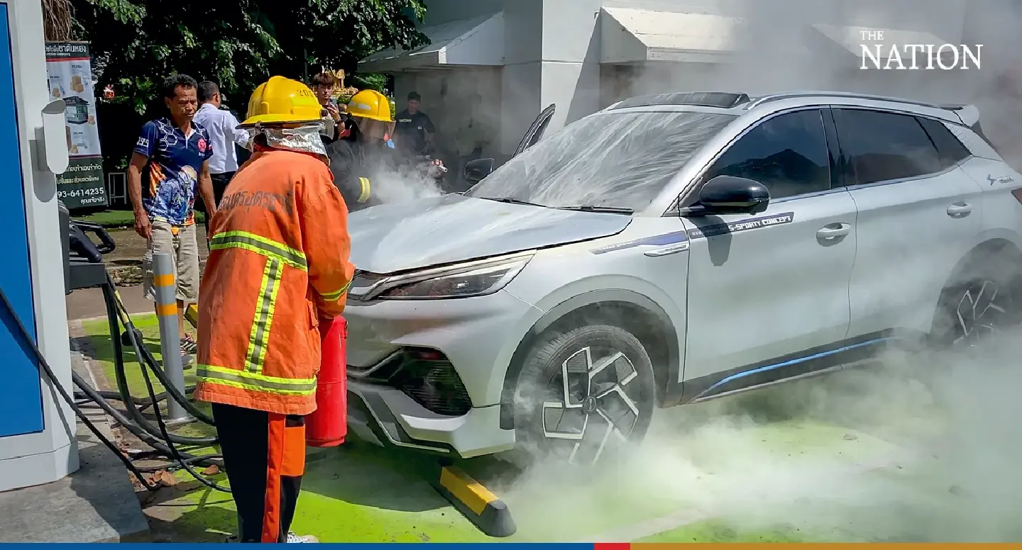Smoke from brand new EV caused by a damaged wire, company says