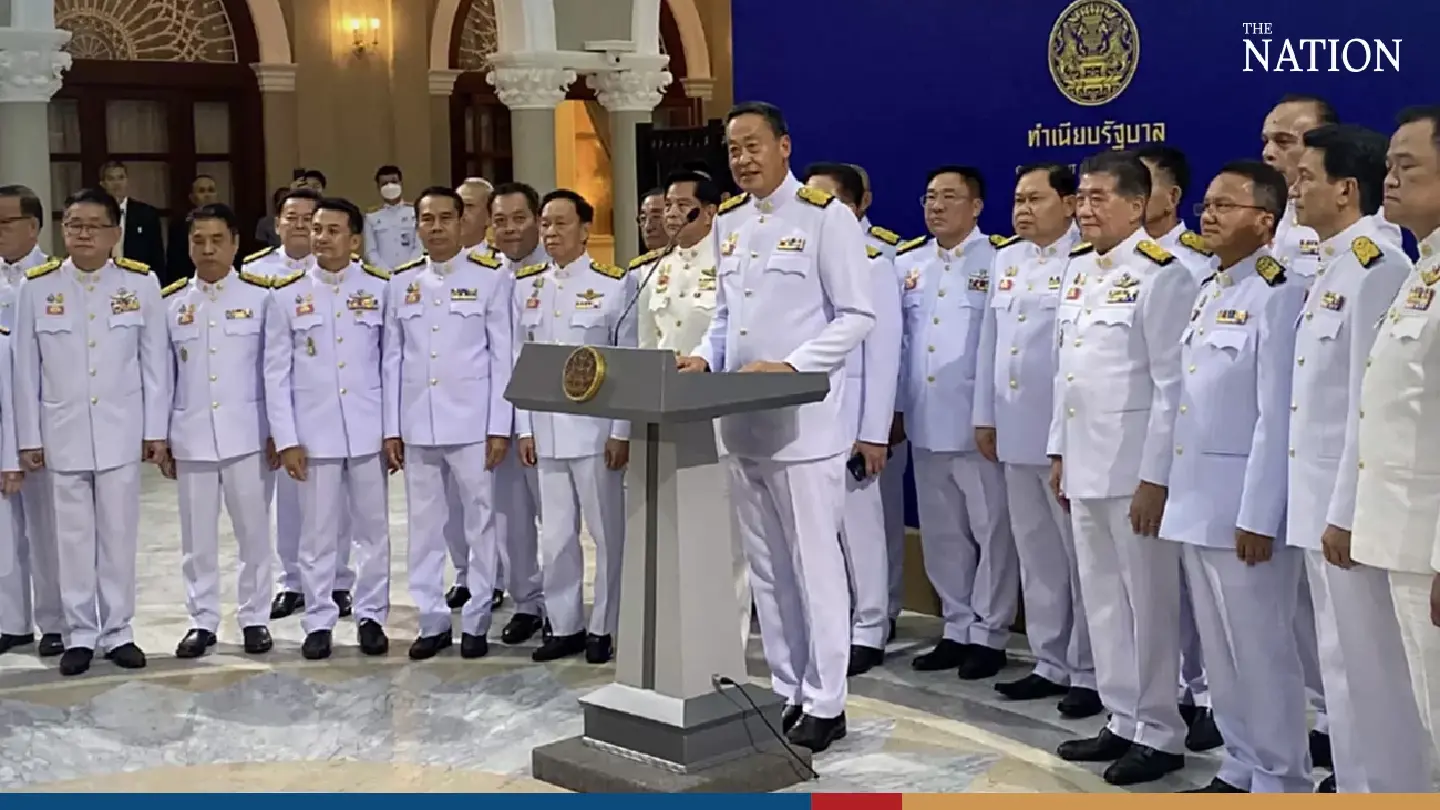 As new Cabinet is sworn in, Srettha says 'no honeymoon period' for his government