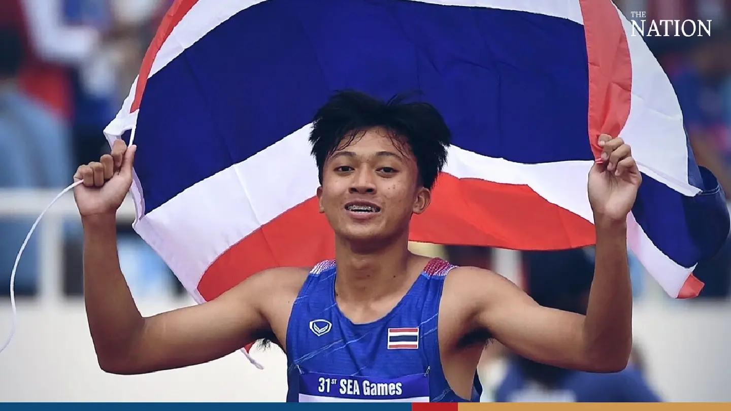 Thai sprinter Puripol breaks his record again at the 19th Asian Games Thai sprinter Puripol breaks his record again at the 19th Asian Games