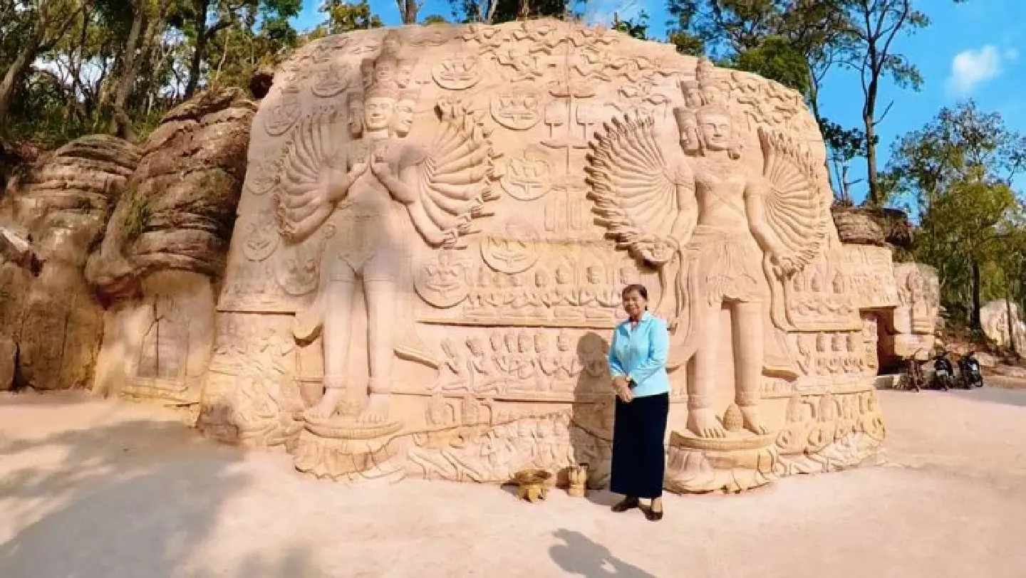 Monumental statue project transforms mountains of Kirirom National Park