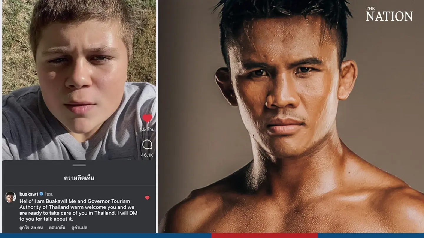 American teen gets Buakaw in his corner after Muay Thai dare goes viral American teen gets Buakaw in his corner after Muay Thai dare goes viral