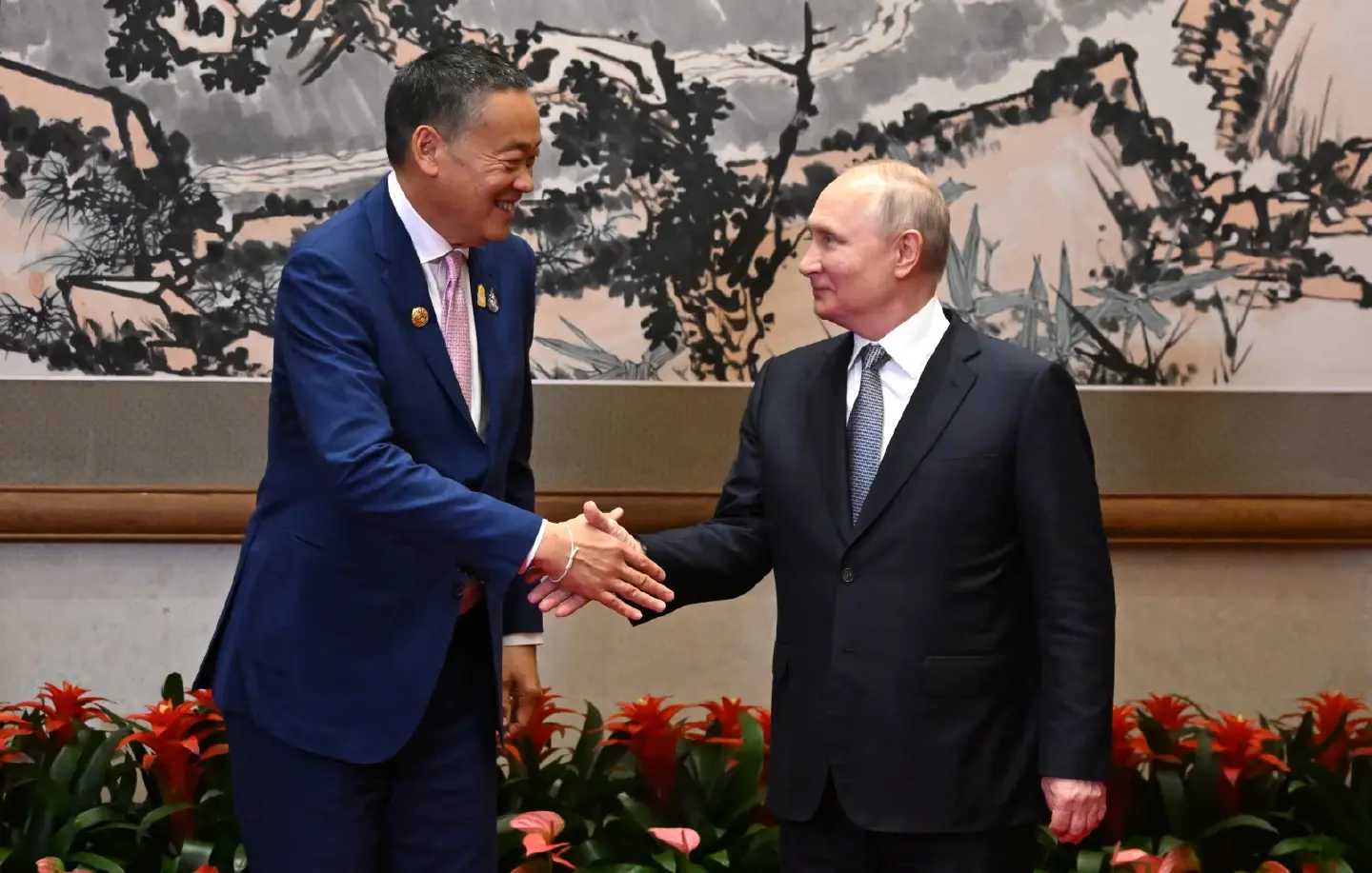 PM Srettha meet Russian President Putin in Beijing PM Srettha meet Russian President Putin in Beijing