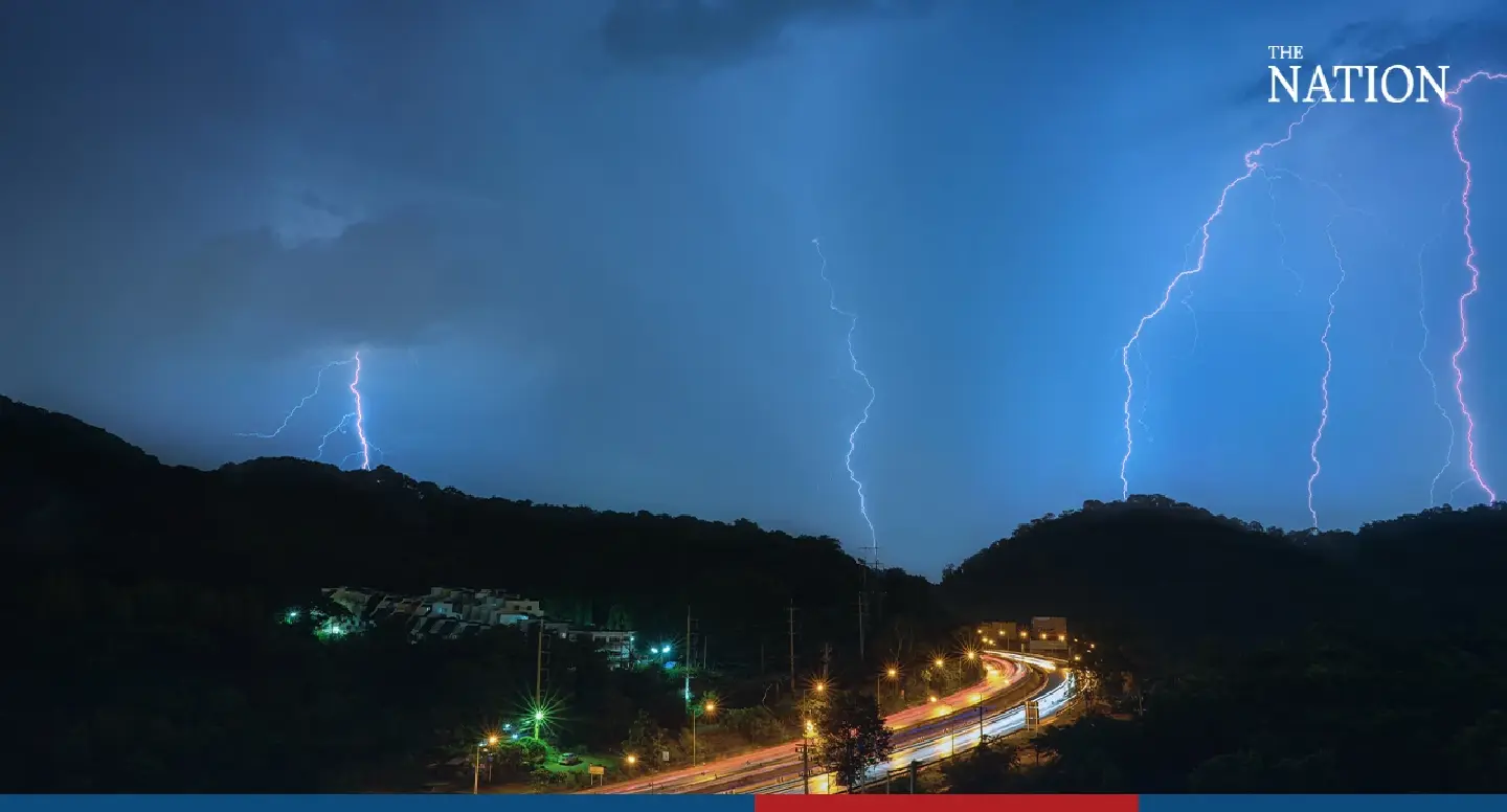 Thundershowers forecast for upper Thailand Thundershowers forecast for upper Thailand