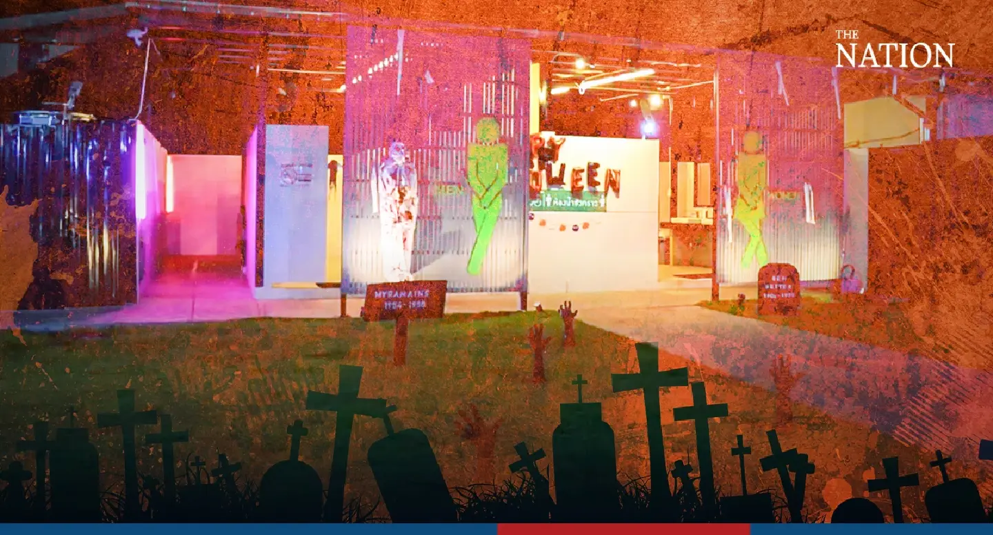 Halloween horrors engulf service station in Thailand