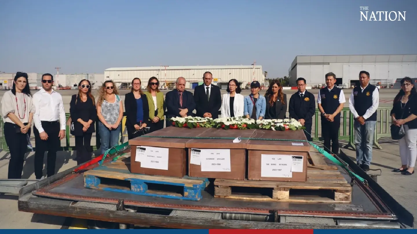 Bodies of seven more Thai workers flown back from Israel