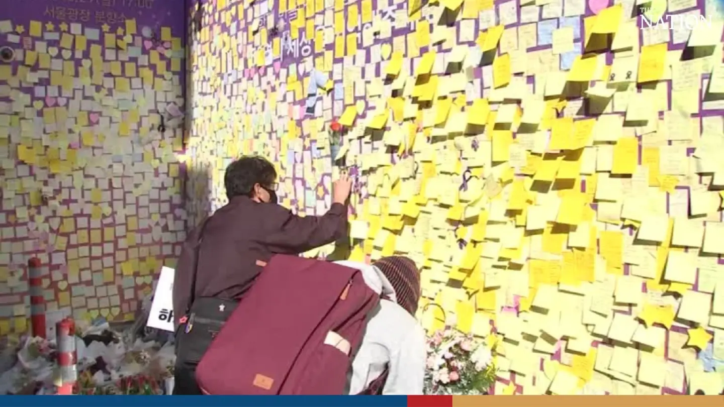 South Korea commemorates one year anniversary of deadly Halloween crush
