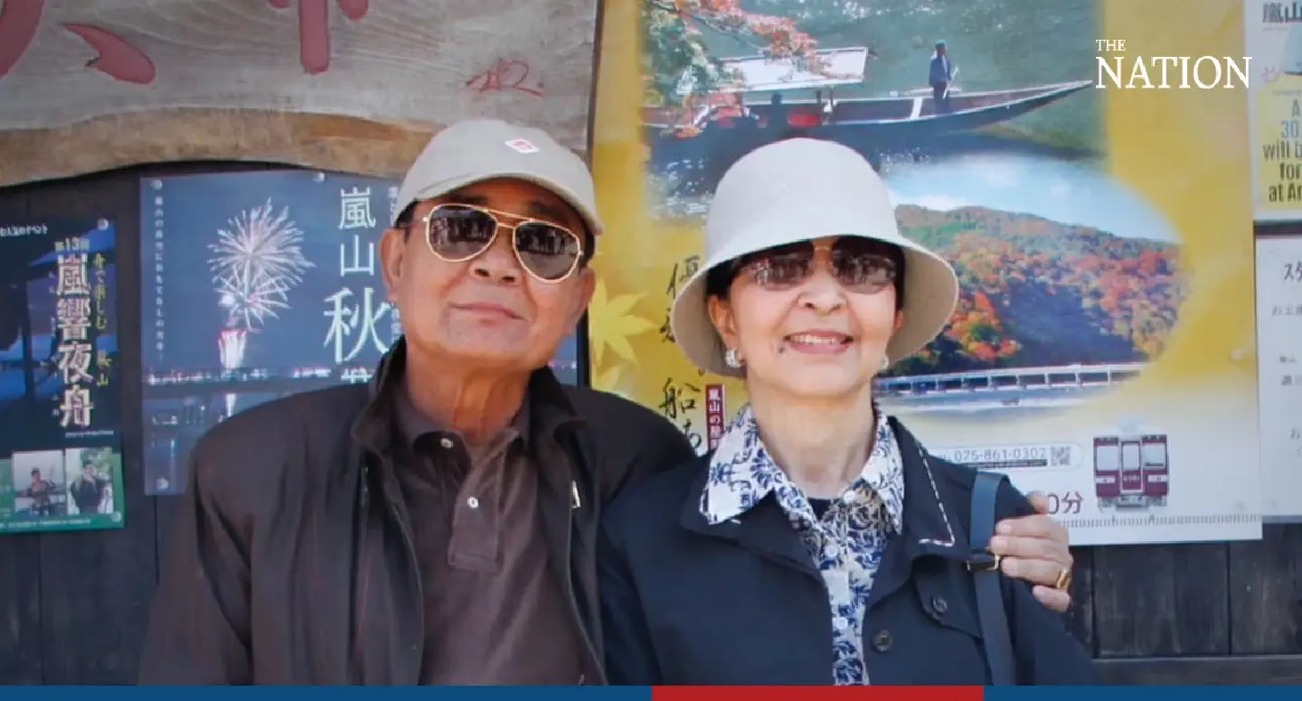 Prayut posts photos from Japan holiday with his wife