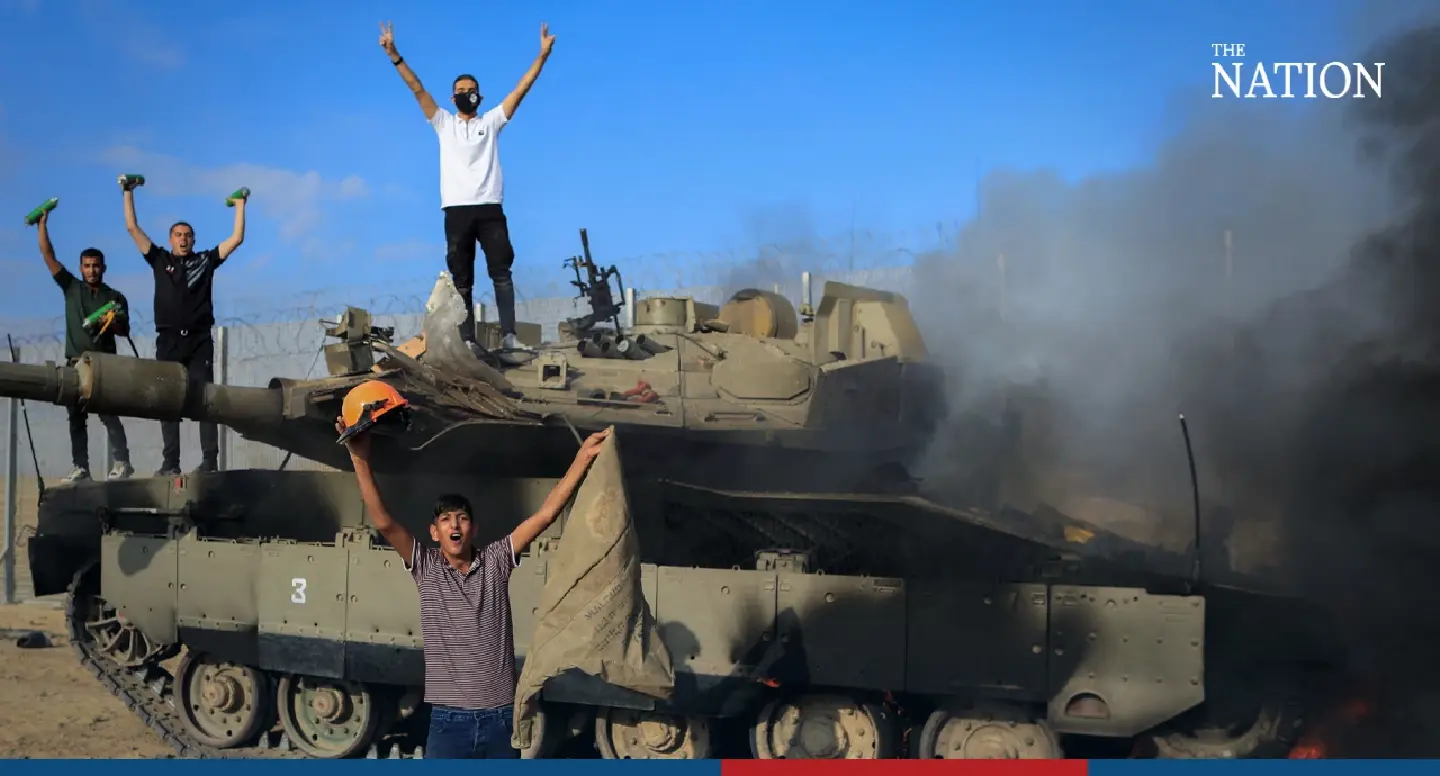 Israel 'at war' as Hamas gunmen launch surprise attack from Gaza