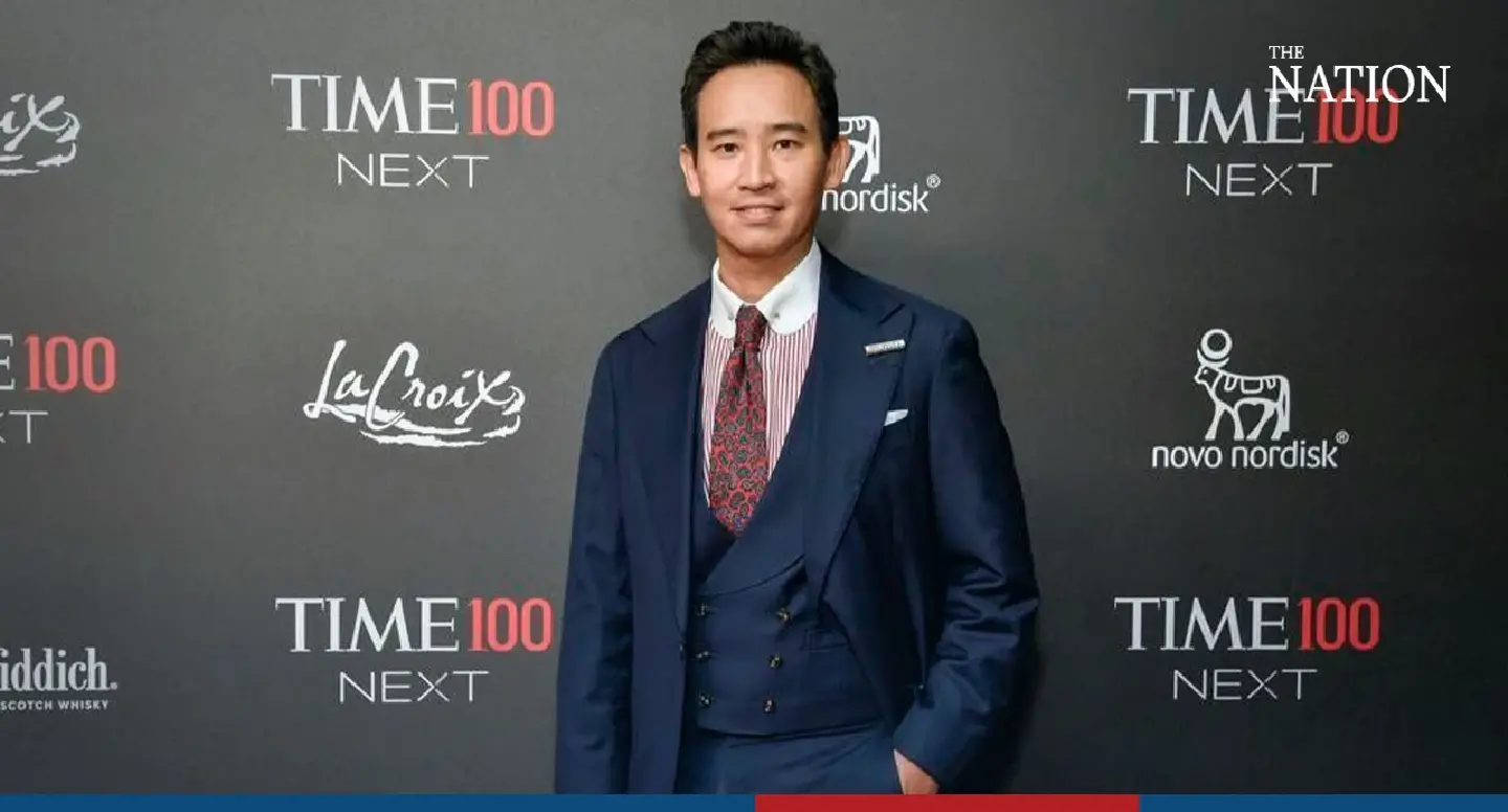 Pita vows to work towards making Thailand a true democracy at ‘Time 100’ event