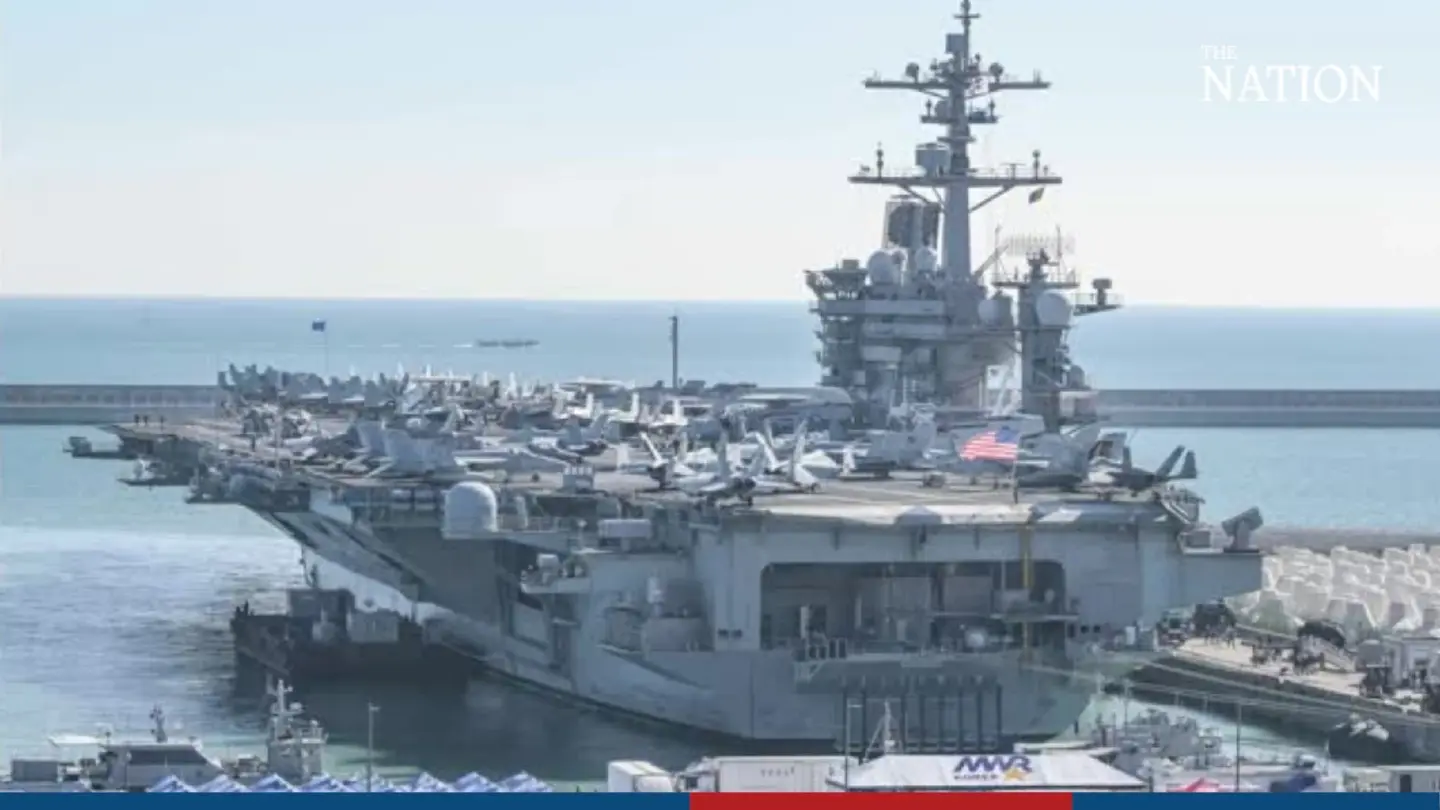 US aircraft carrier Carl Vinson arrives at South Korean port US aircraft carrier Carl Vinson arrives at South Korean port