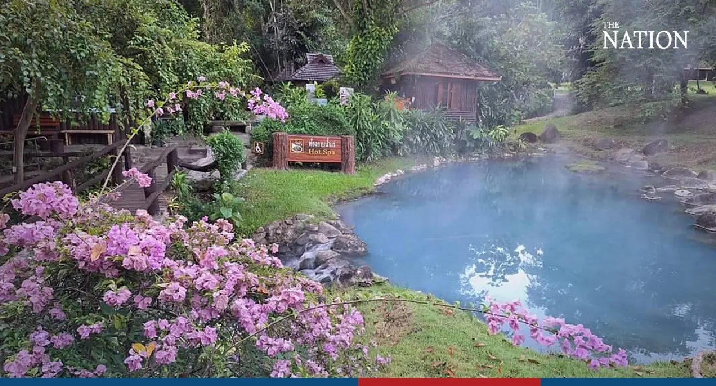 Tourists beat winter chills with a dip in Lampang’s hot springs