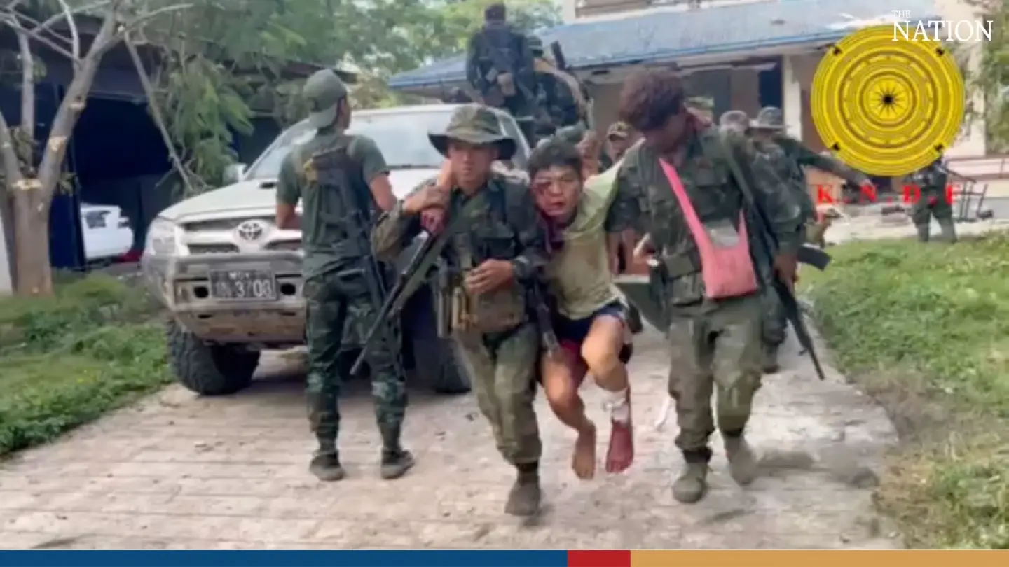 Myanmar insurgents release video purporting to show junta troops surrendering Myanmar insurgents release video purporting to show junta troops surrendering