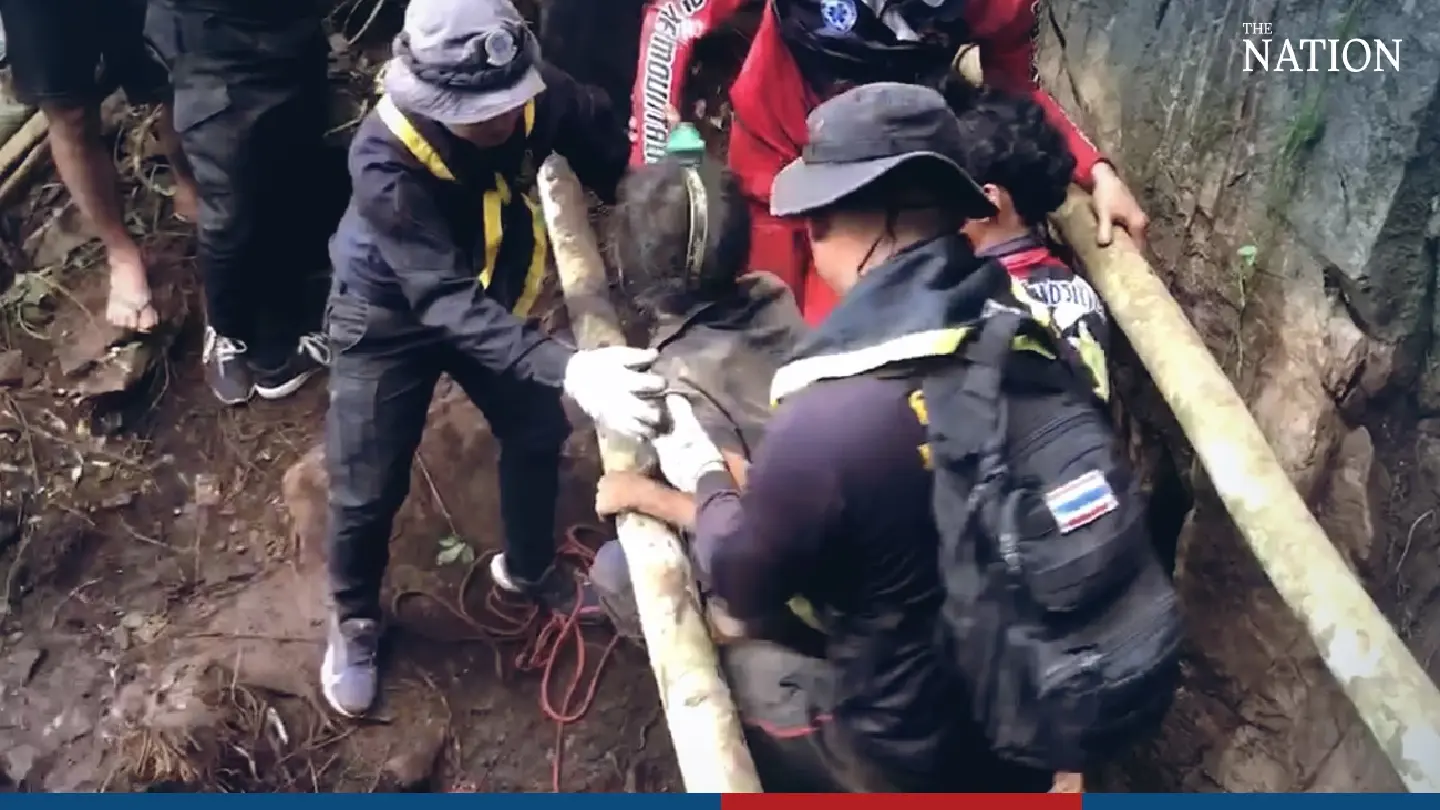 Tak officials successfully rescue victim trapped in vertical cave