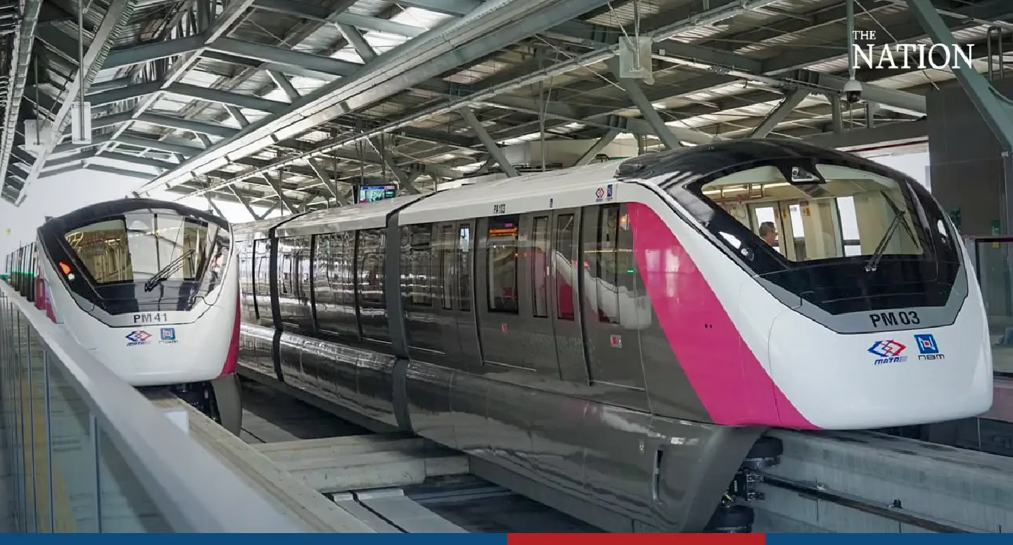 Bangkok’s new Pink Line to open for free this month Bangkok’s new Pink Line to open for free this month
