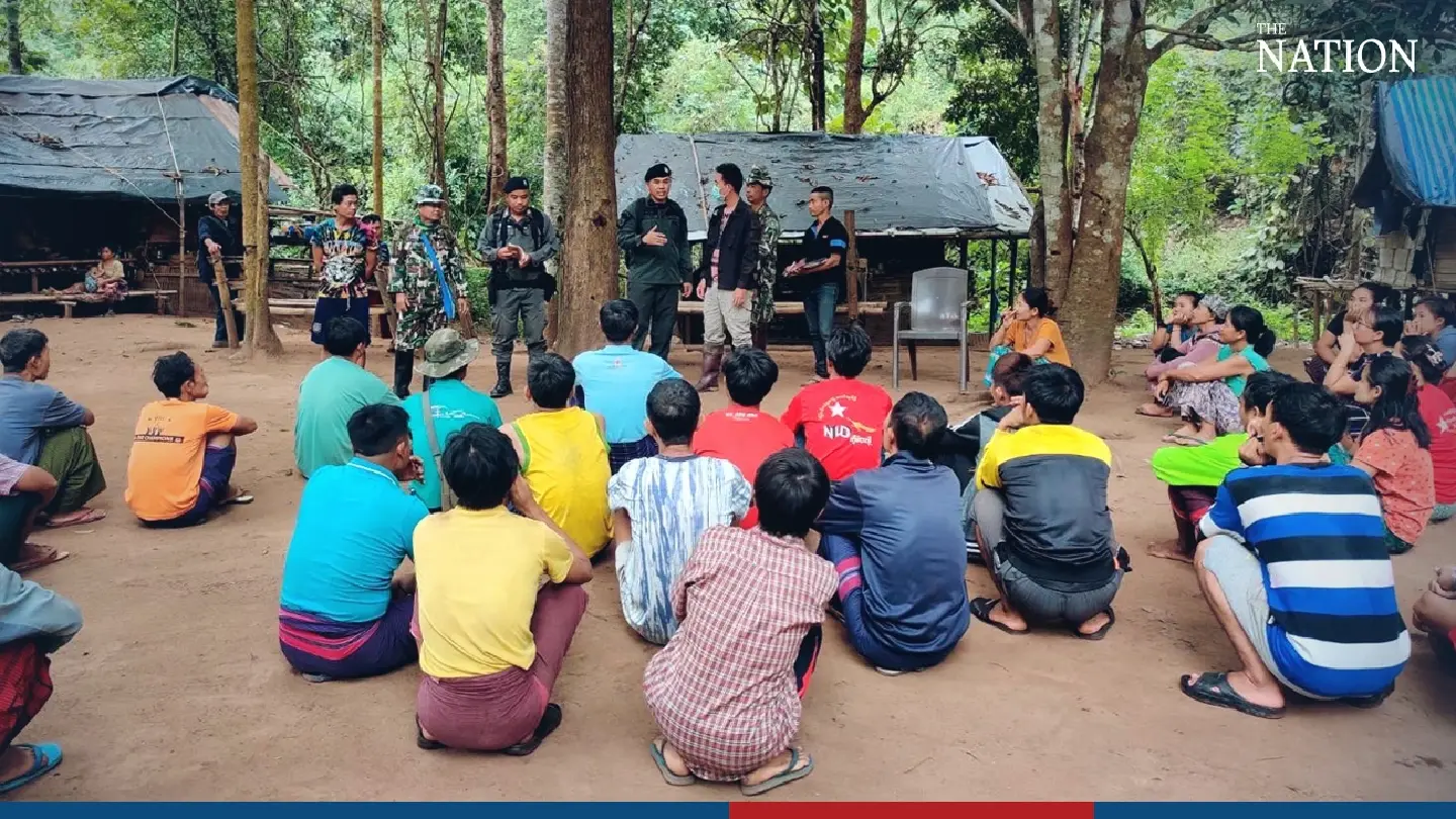 Intense fighting prompts more Myanmar villagers to flee across border to Mae Hong Son