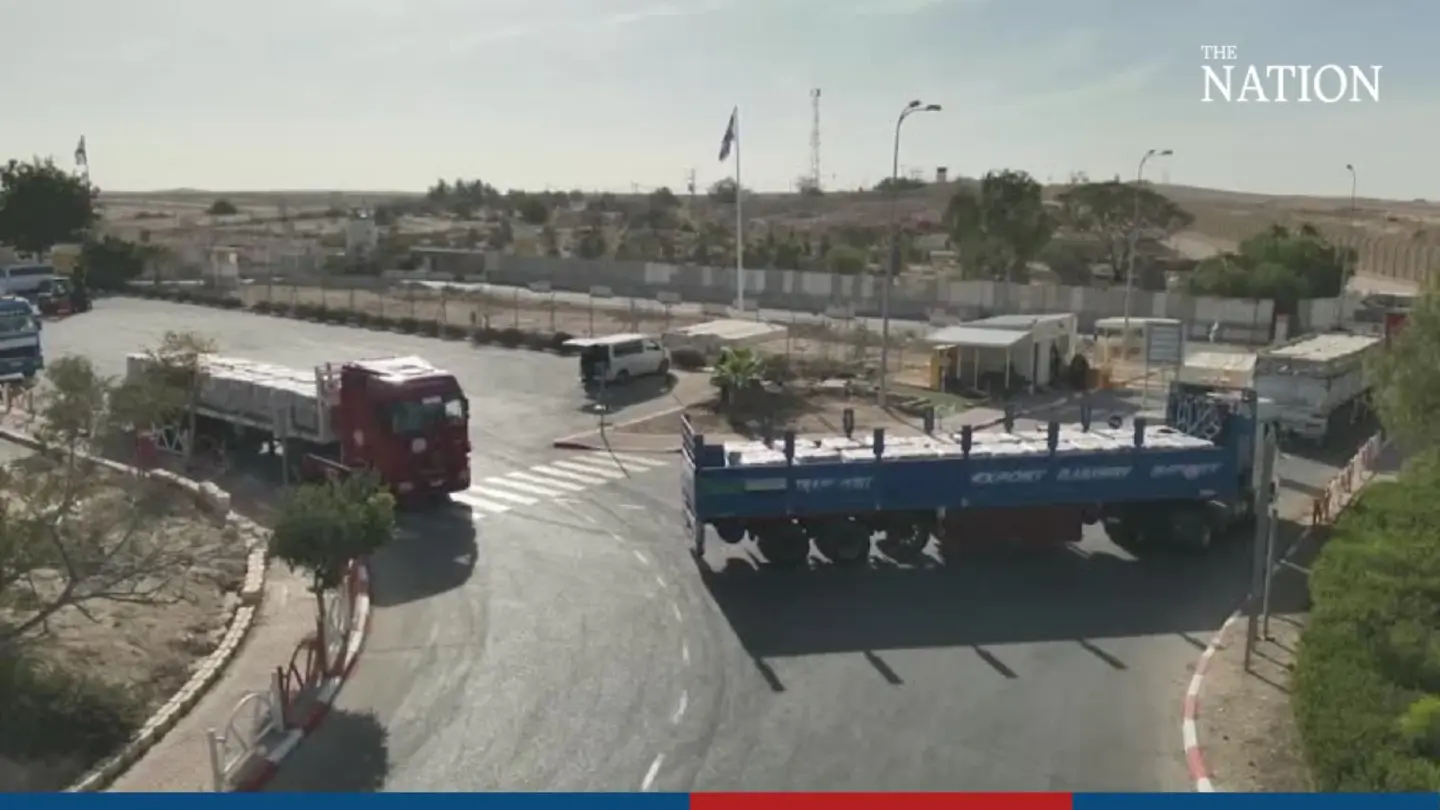 Israeli military releases video said to show humanitarian aid entering Gaza Israeli military releases video said to show humanitarian aid entering Gaza