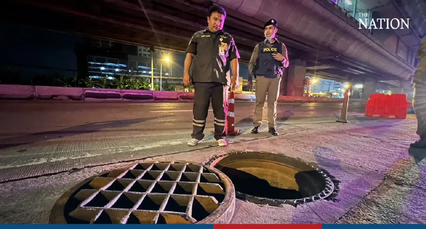 Manhole left open causes serial accident Manhole left open causes serial accident
