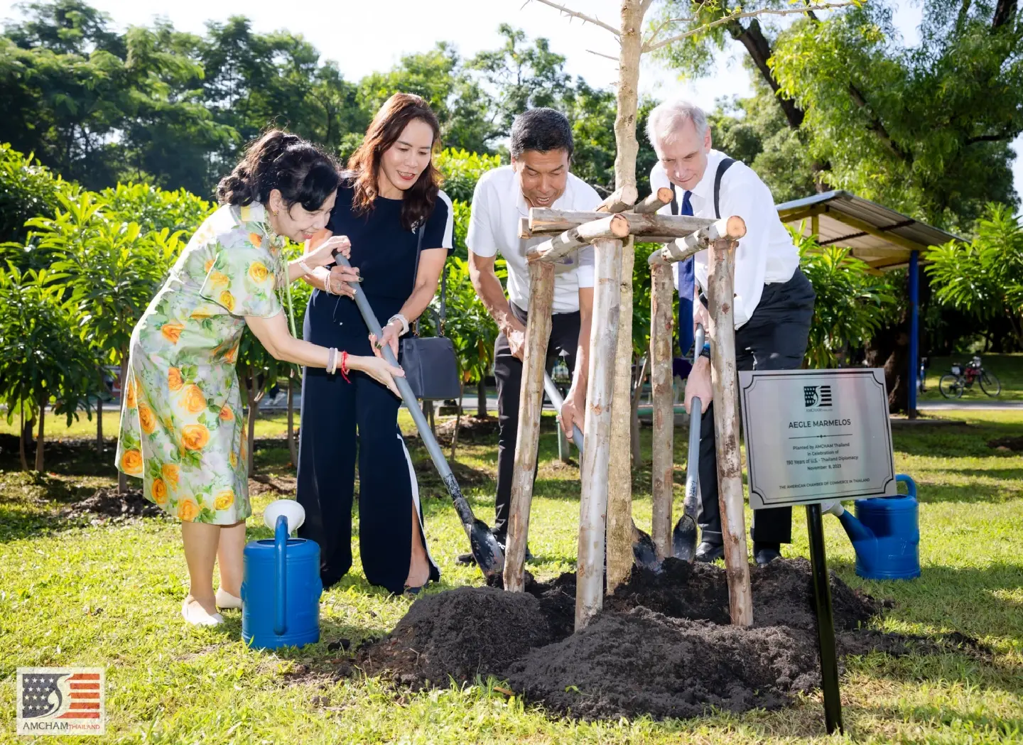 Tree planting and reception: Marking 190 years of US-Thai diplomacy Tree planting and reception: Marking 190 years of US-Thai diplomacy