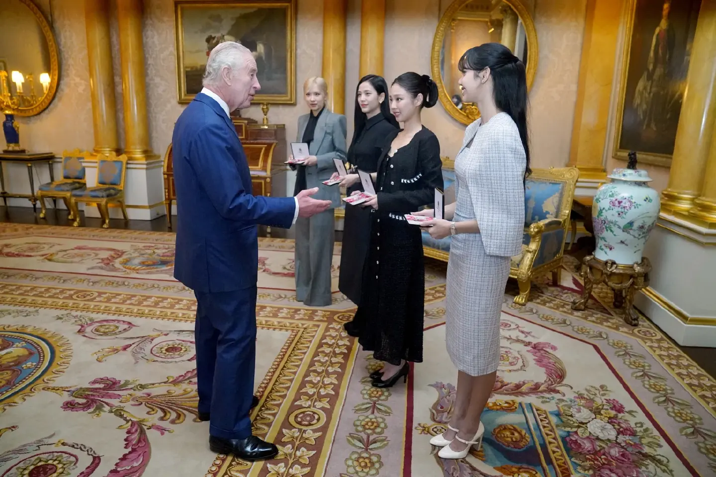 King Charles honours K-Pop band Blackpink at Buckingham Palace King Charles honours K-Pop band Blackpink at Buckingham Palace