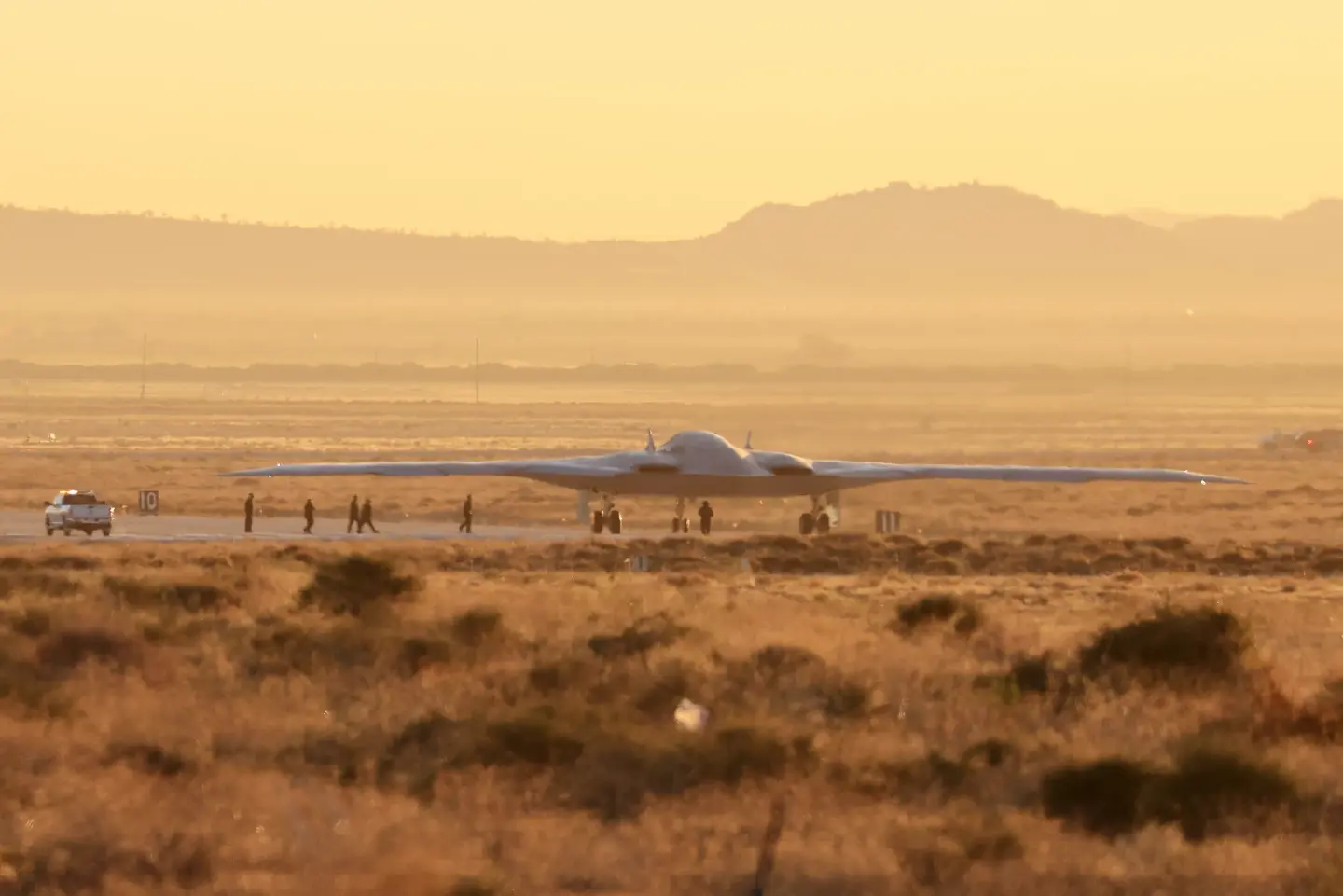 US Air Force's new nuclear stealth bomber, completes inaugural test flight. US Air Force's new nuclear stealth bomber, completes inaugural test flight.