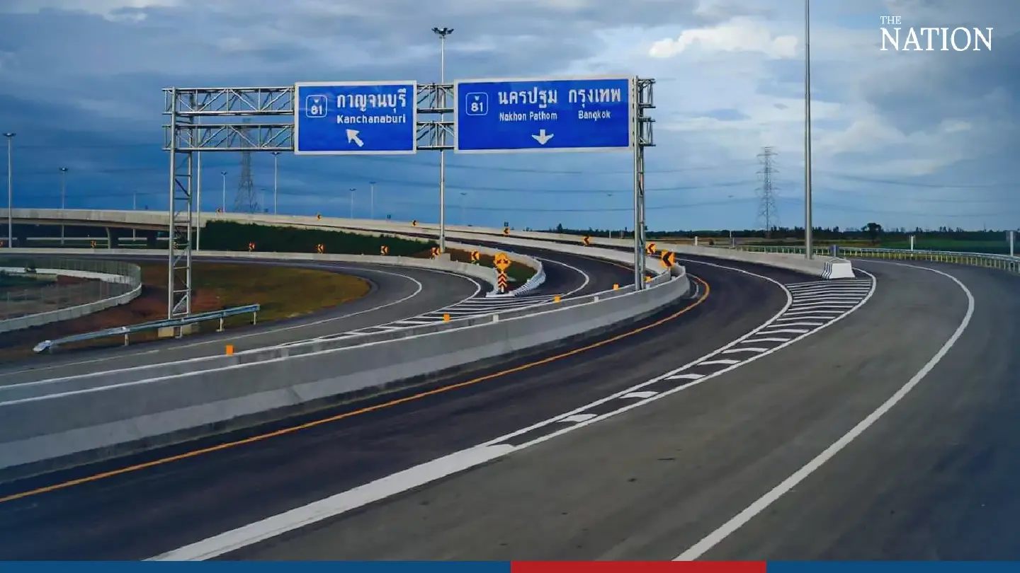 Motorway to Kanchanaburi toll-free until Jan 3 to ease holiday traffic