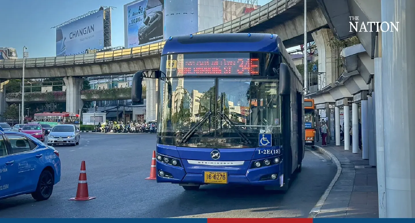 Bangkok EV bus, boat fleet offer special services for New Year