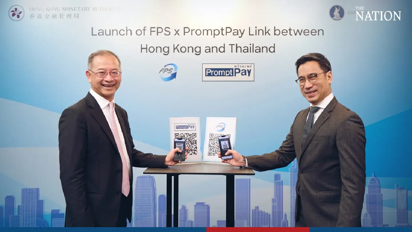 Thais and Hongkongers can make cross-border mobile payments from Monday Thais and Hongkongers can make cross-border mobile payments from Monday
