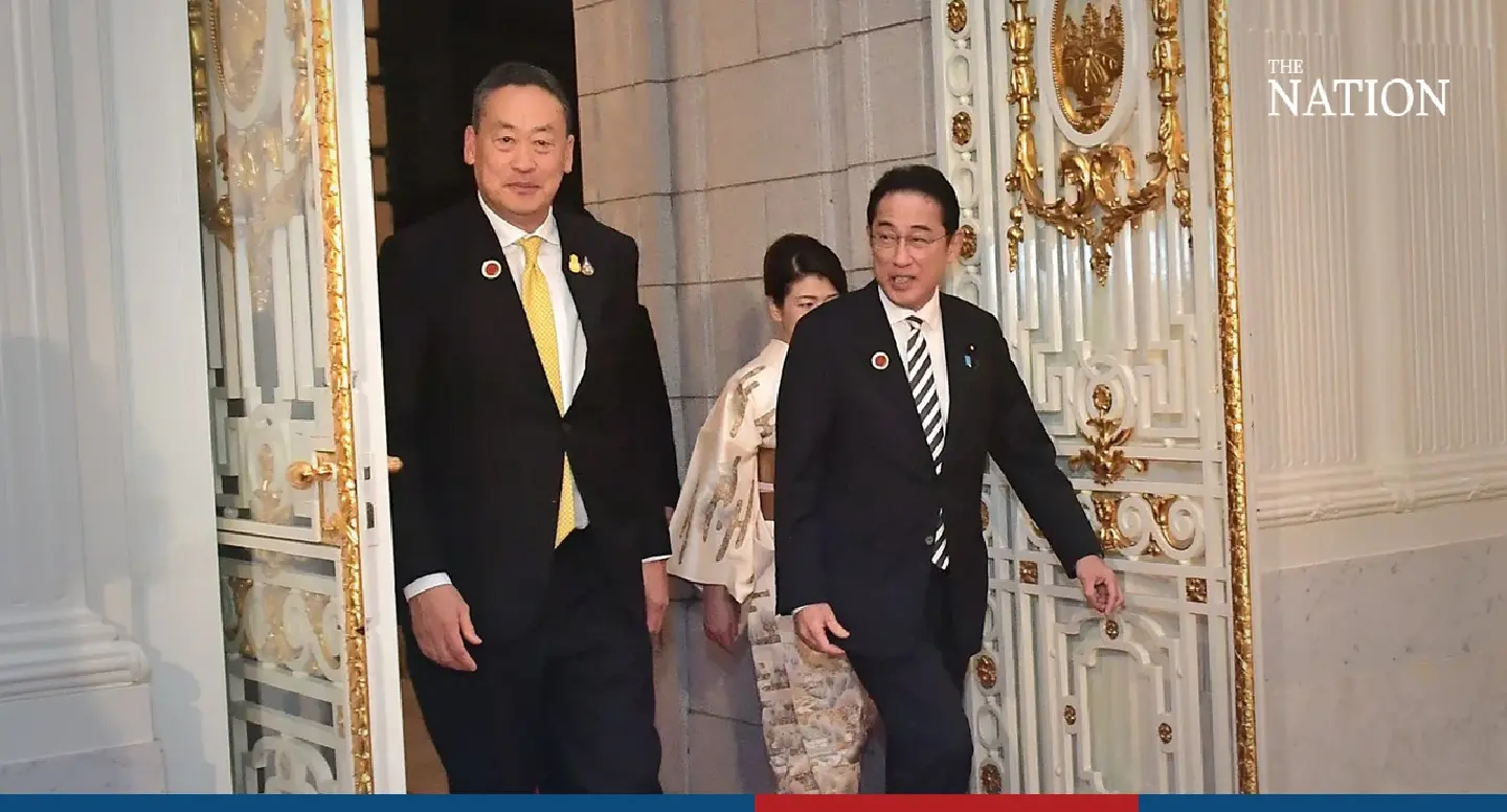 Srettha wraps up day of courting investors in Japan with gala dinner ahead of summit