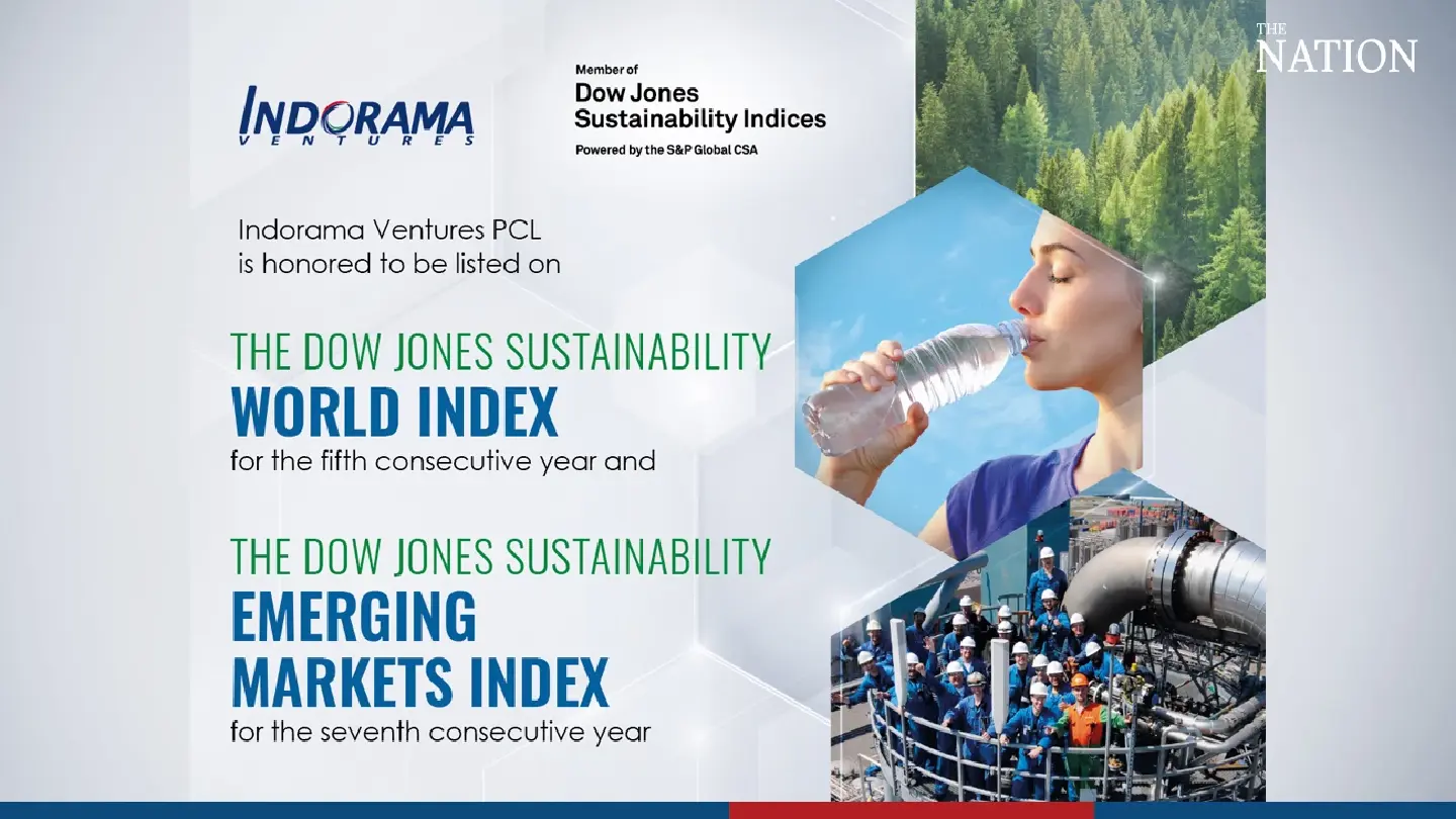 Thailand’s Indorama Ventures retains place in Dow Jones Sustainability Indices Thailand’s Indorama Ventures retains place in Dow Jones Sustainability Indices